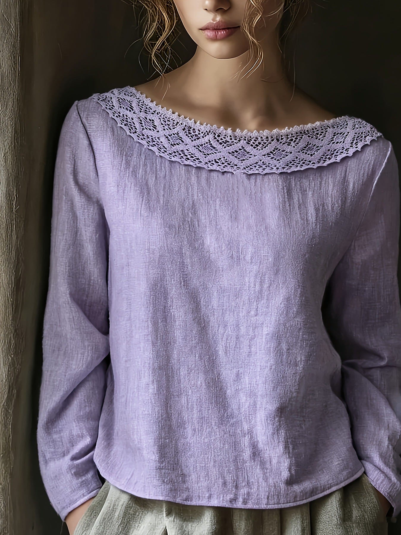 Vintage Lace Patchwork Top