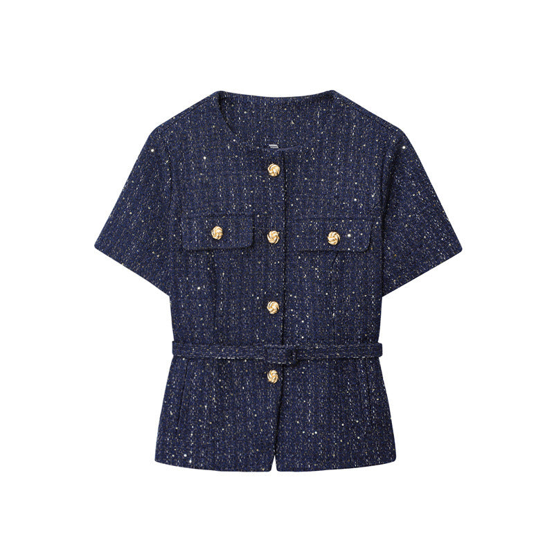 Veste Texturée Ceinturée