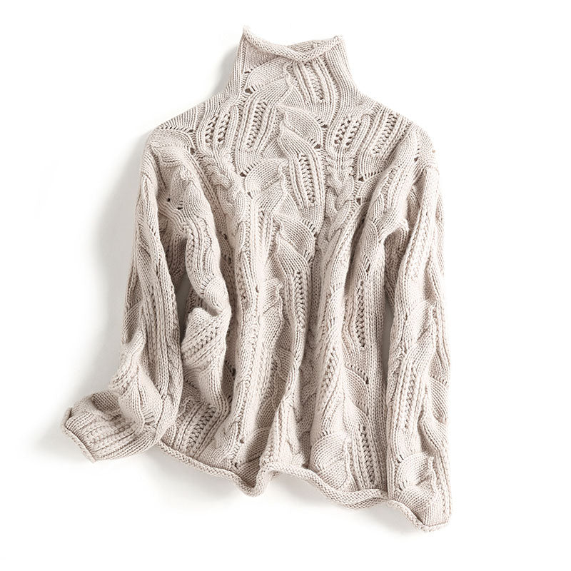 Pull ample en maille tricotée