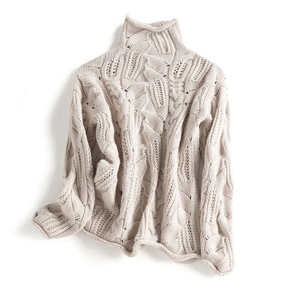 Pull ample en maille tricotée