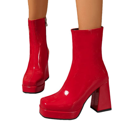 Bottines Bout Carré Élégantes