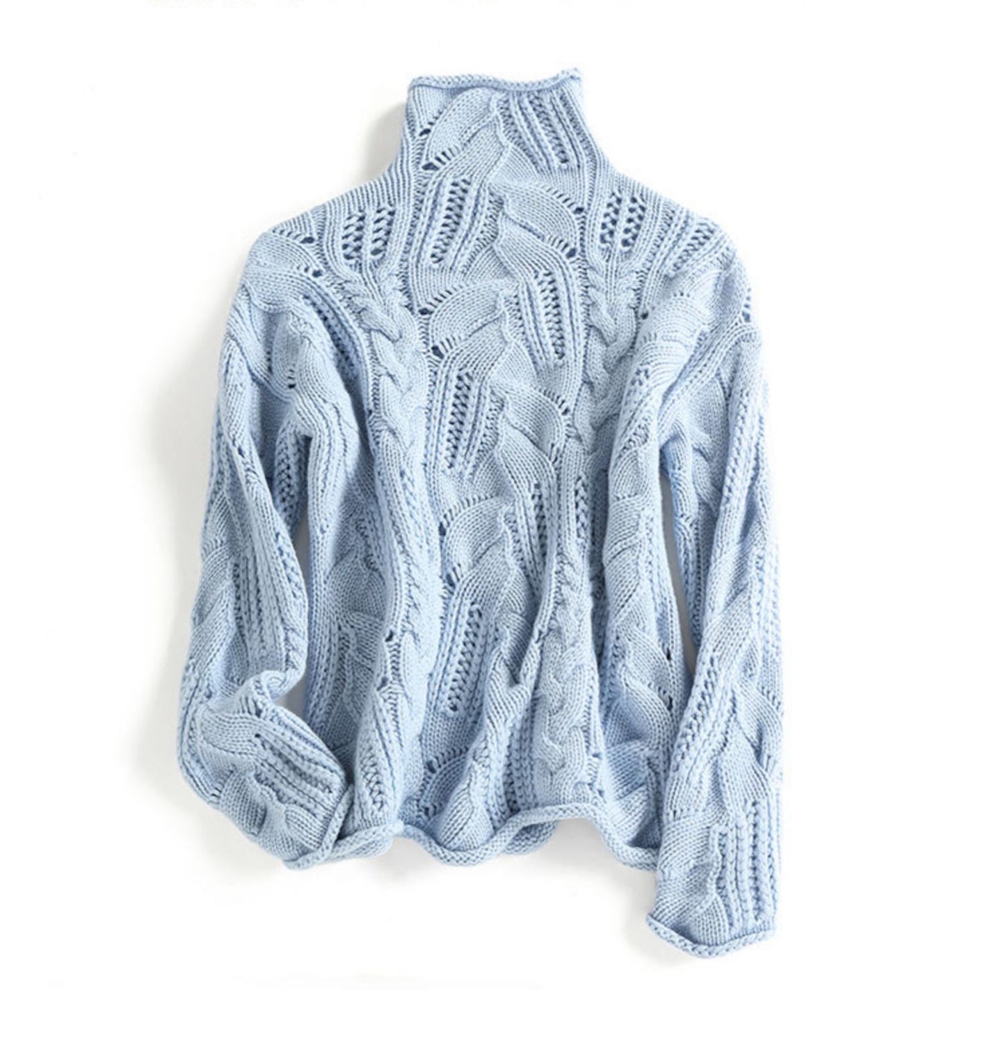 Pull ample en maille tricotée