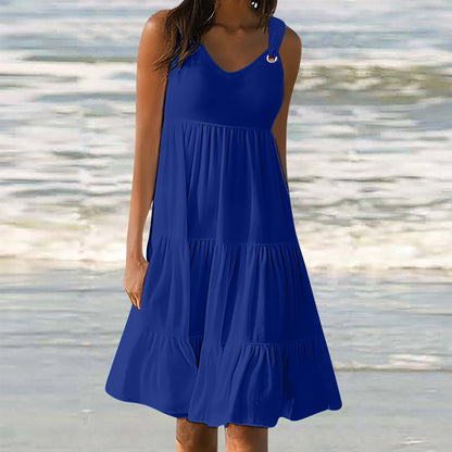 Robe élégante patchwork femme