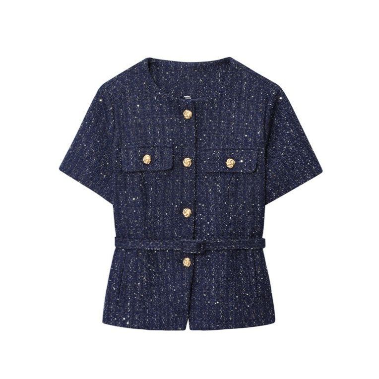 Veste Texturée Ceinturée