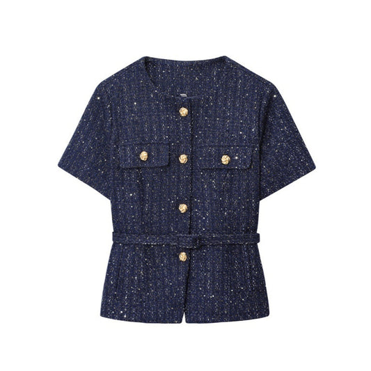Veste Texturée Ceinturée