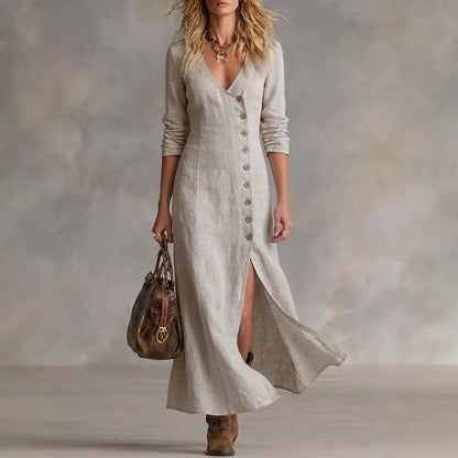 Robe Coton-Lin Élégante