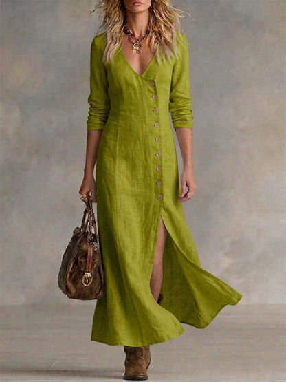 Robe Coton-Lin Élégante
