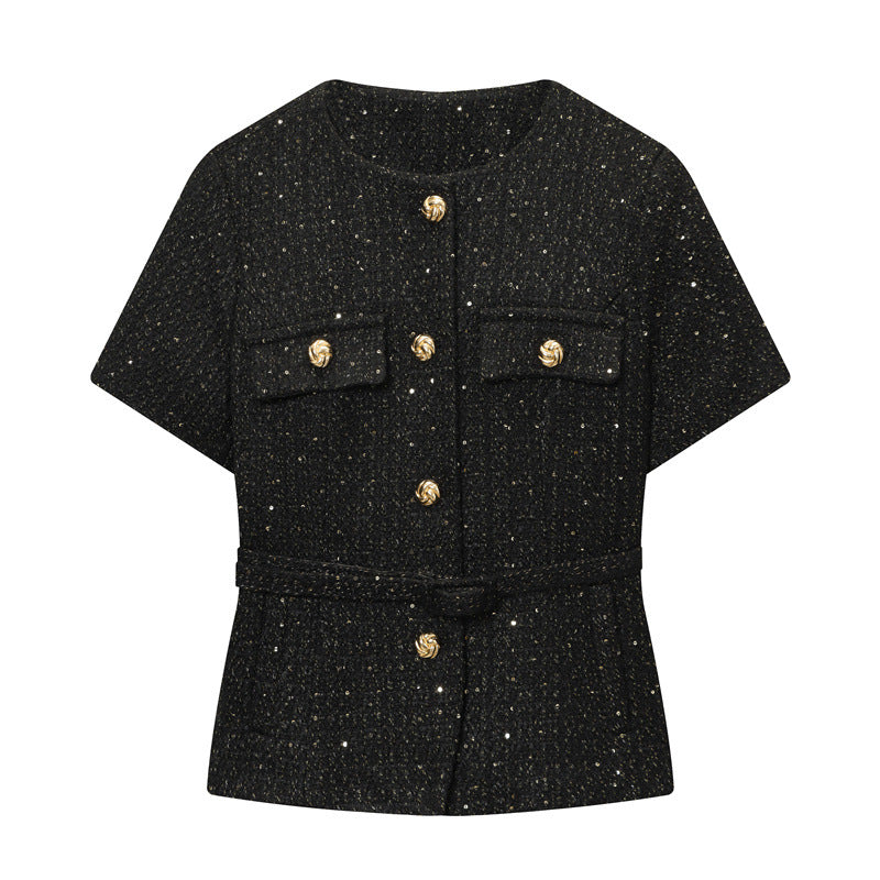 Veste Texturée Ceinturée