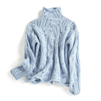 Pull ample en maille tricotée