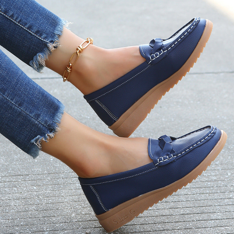 Chaussures Plates Tressées Femme