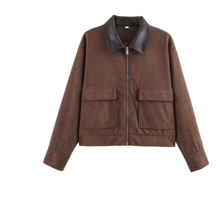Veste Velours Côtelé 3 Couleurs Femme