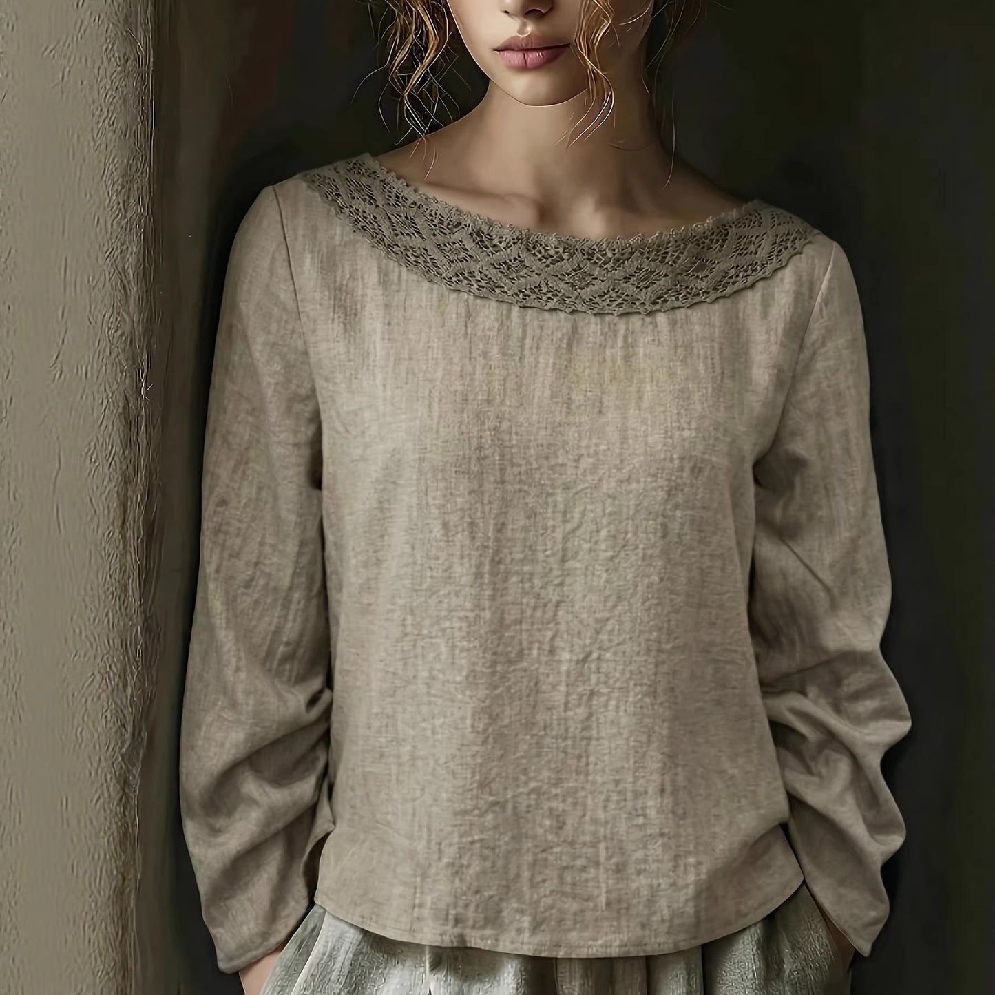 Vintage Lace Patchwork Top