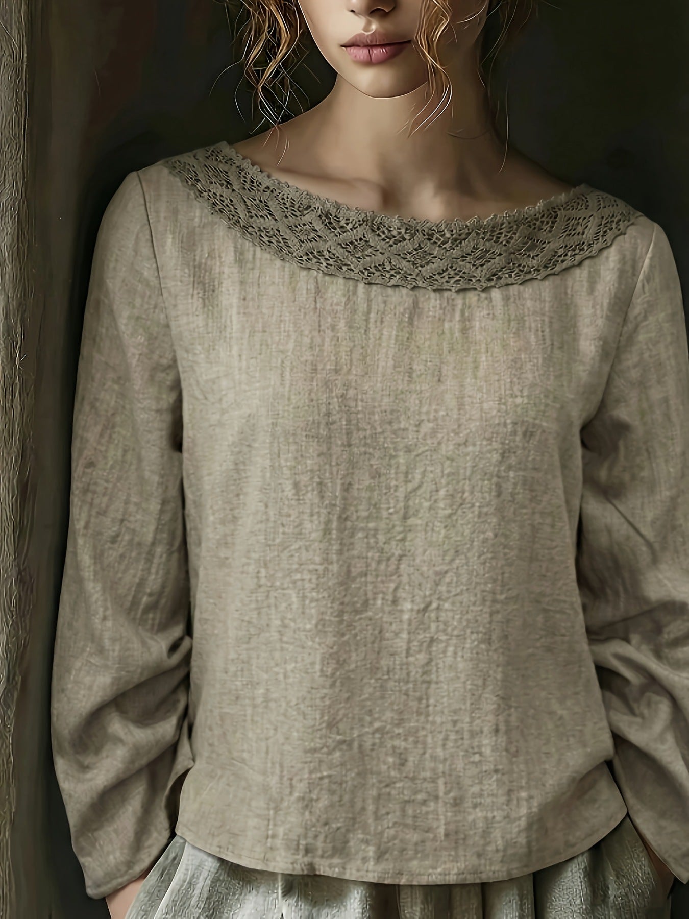 Vintage Lace Patchwork Top