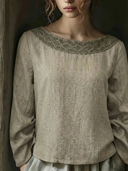 Vintage Lace Patchwork Top
