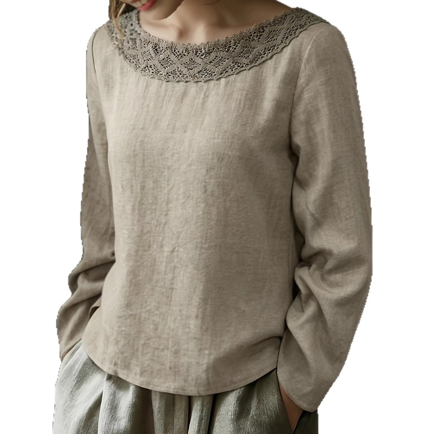 Vintage Lace Patchwork Top