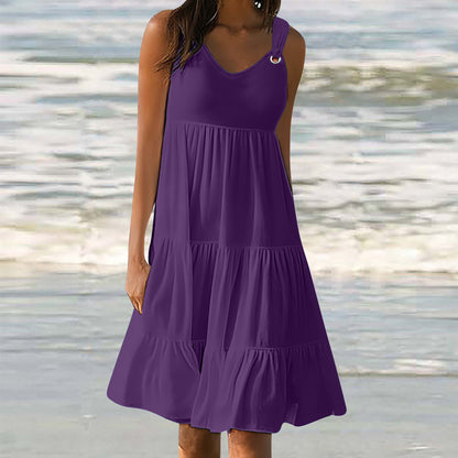 Robe élégante patchwork femme