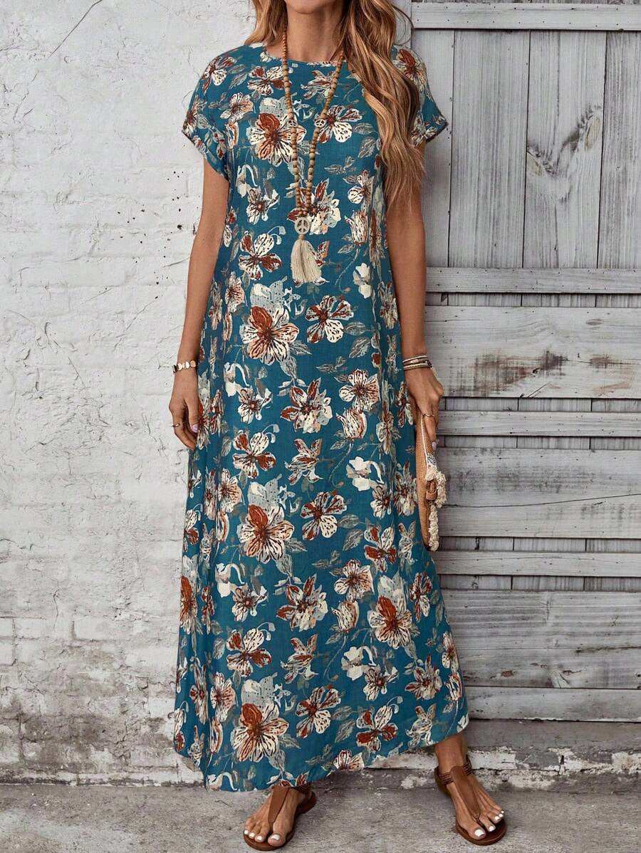 Robe Casual Imprimé Moderne