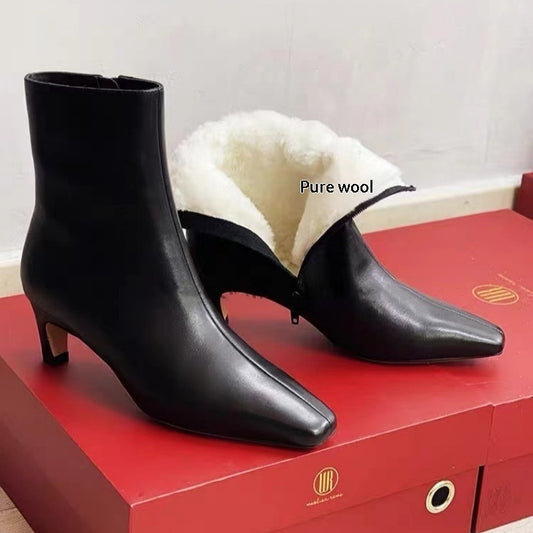 Bottes d’Hiver Cuir Premium