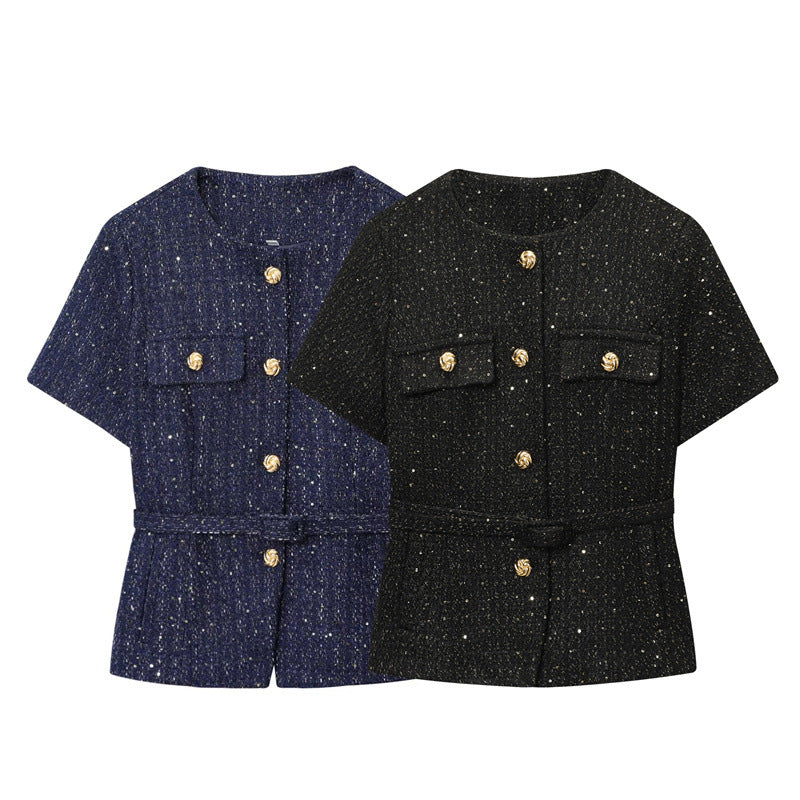Veste Texturée Ceinturée