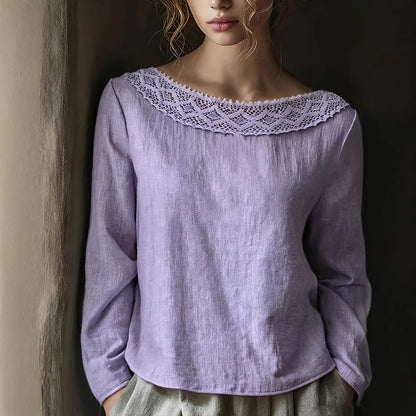 Vintage Lace Patchwork Top