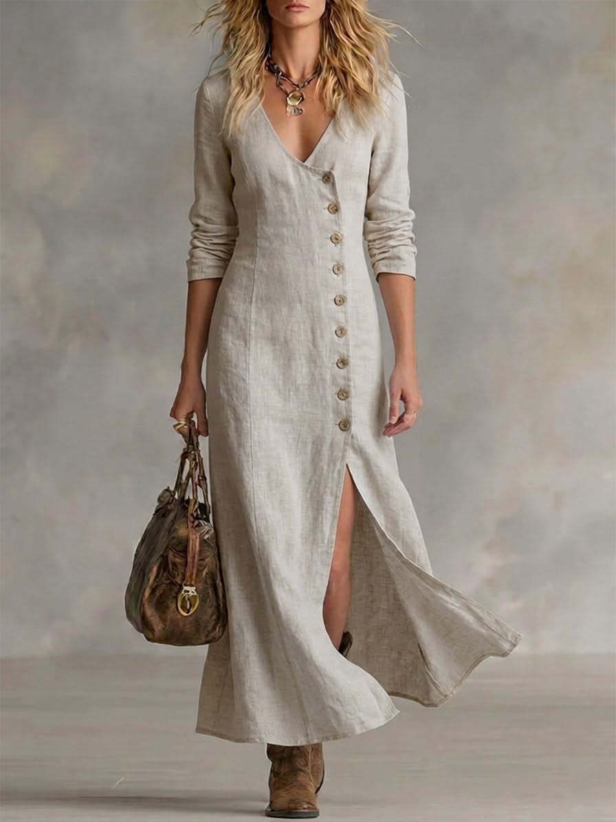 Robe Coton-Lin Élégante