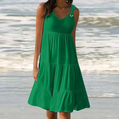 Robe élégante patchwork femme