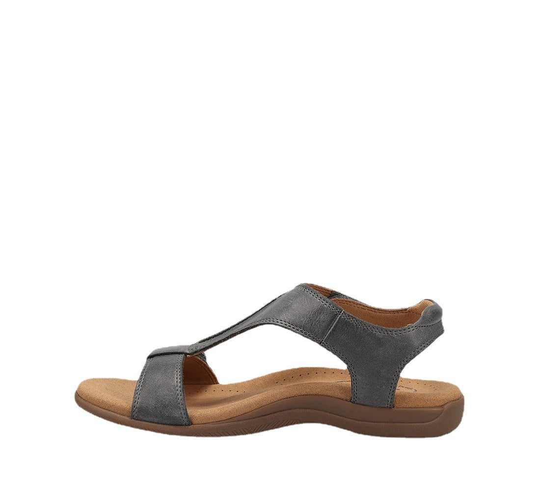 Sandales Compensées Velcro Confort
