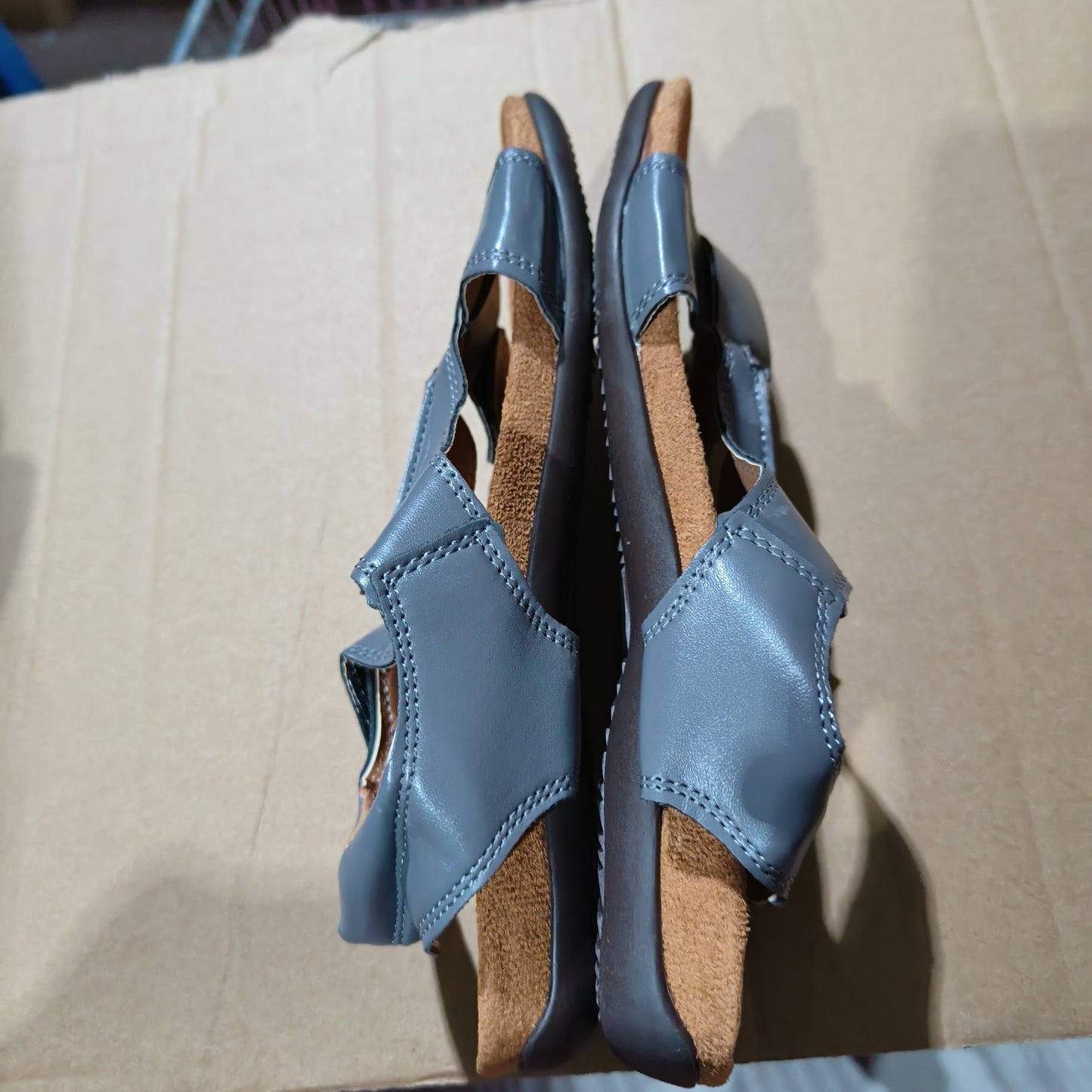 Sandales Compensées Velcro Confort