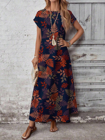 Robe Casual Imprimé Moderne